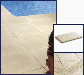 Flat pool coping