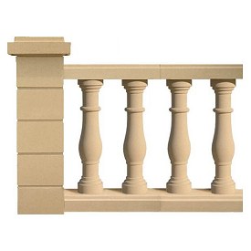 Mimizan Cast Stone Balustrade